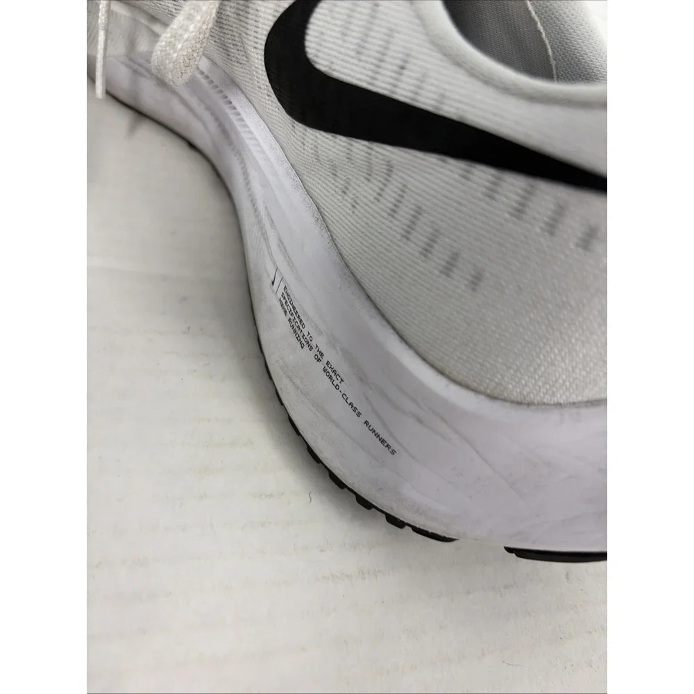 Nike Air Zoom Pegasus 37 Men's Size 13 White Black Running Shoes CJ0677-100 T13